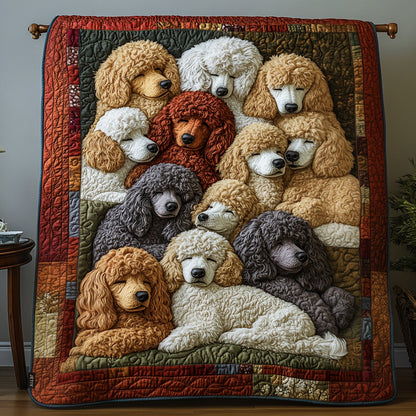 Posh Poodles Quilted Blanket NCU0PT2336