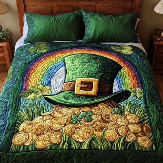 Pot of Gold 3-Piece Quilted Bedding Set NCU0PT3239