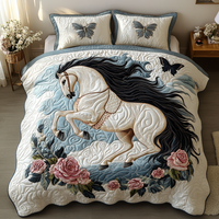 Prairie Whispers 3-Piece Quilted Bedding Set NCU0DV2544
