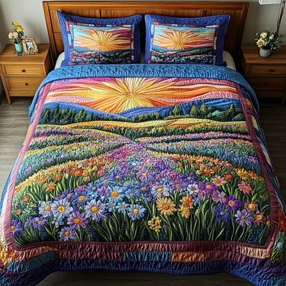 Prairie Beauty 3-Piece Quilted Bedding Set NCU0VL2133