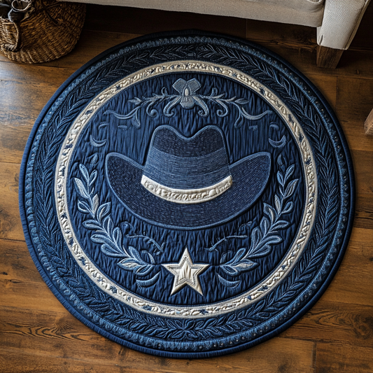 Prairie Circle Quilted Round Mat NCU0VH5023