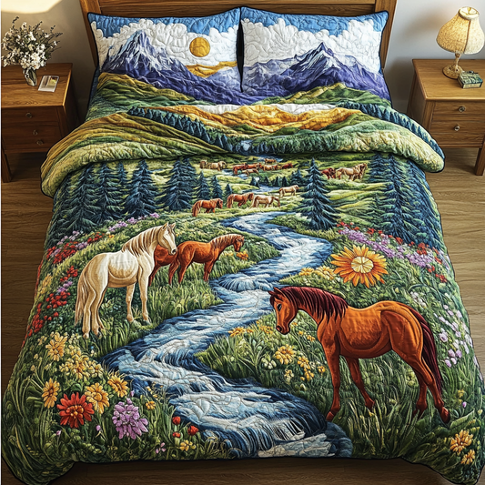 Prairie Dream 3-Piece Quilted Bedding Set NCU0VH2755