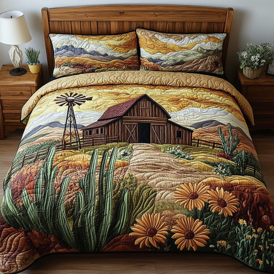 Prairie Dream 3-Piece Quilted Bedding Set NCU0VH5063