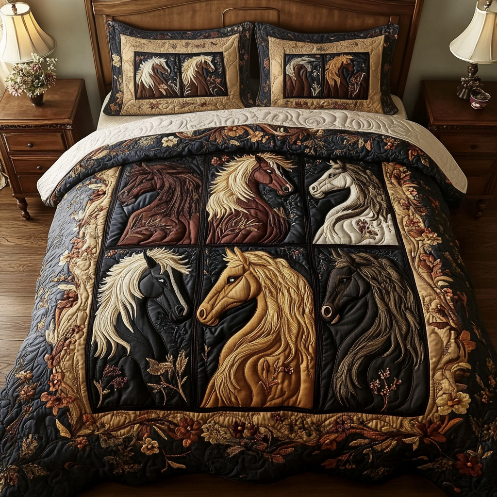 Prairie Dreams 3-Piece Quilted Bedding Set NCU0VH1621
