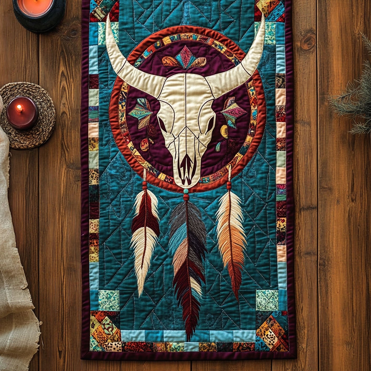 Prairie Dreams Quilted Table Runner NCU0PT7068