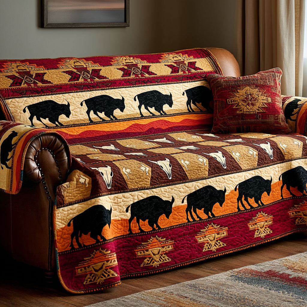 Prairie Echo Quilted Sofa Cover NCU0NT11947