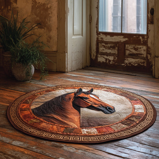 Prairie Gallop Quilted Round Mat NCU0DV7306
