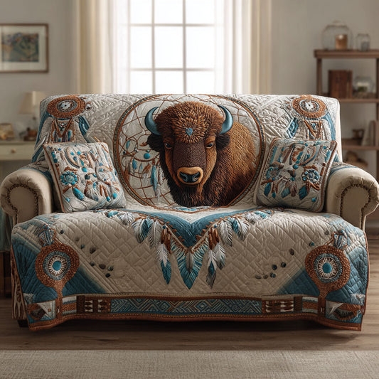 Prairie Guardian Quilted Sofa Cover NCU0TV868