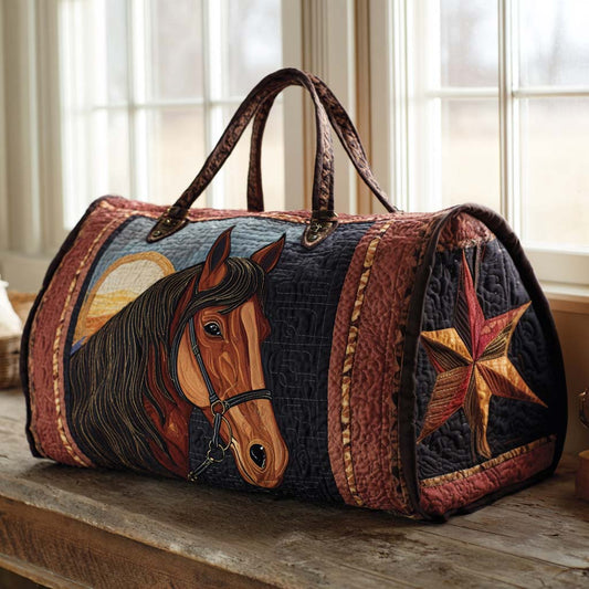 Prairie Horse Quilted Duffle Bag NCU0XD406