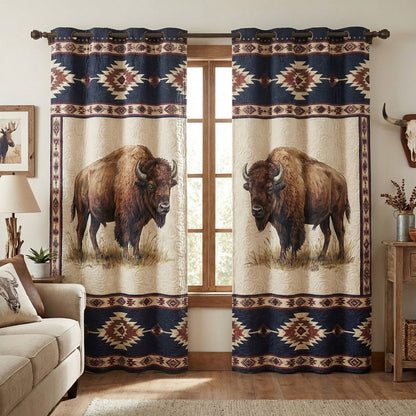 Prairie Legend Quilted Curtains NCU0TV1621
