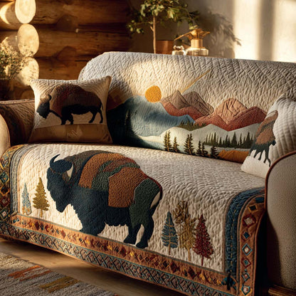 Prairie Majesty Quilted Sofa Cover NCU0XD1794