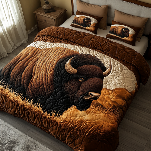 Prairie Nights 3-Piece Quilted Bedding Set NCU0VH1902