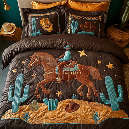 Prairie Nights 3-Piece Quilted Bedding Set NCU0VH3162
