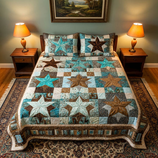Prairie Patch 3-Piece Quilted Bedding Set NCU0DK12164