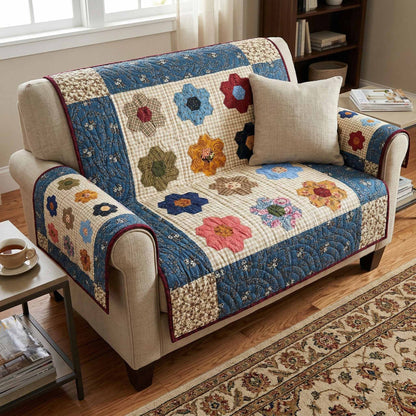 Prairie Patch Quilted Sofa Cover NCU0XD2555