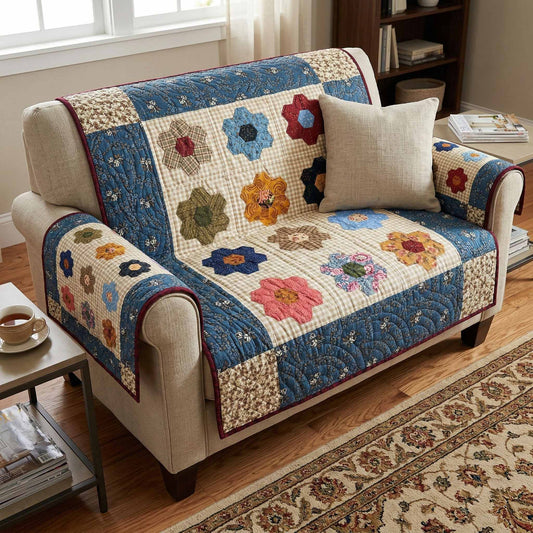 Prairie Patch Quilted Sofa Cover NCU0XD2555