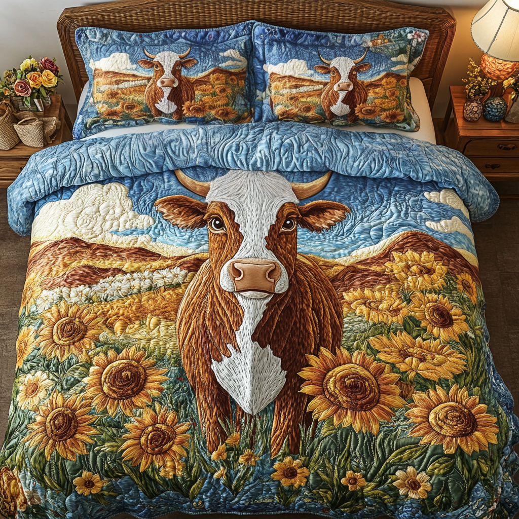 Prairie Peace 3-Piece Quilted Bedding Set NCU0VH5104