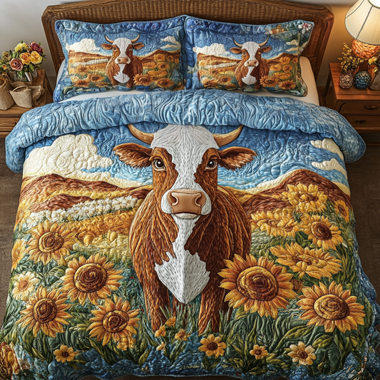 Prairie Peace 3-Piece Quilted Bedding Set NCU0VH5104