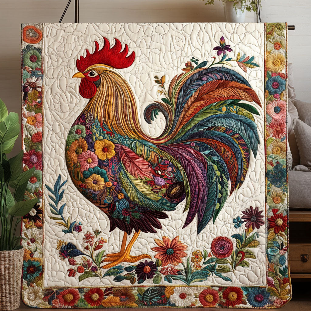 Prairie Peckers Quilted Blanket NCU0PT5366