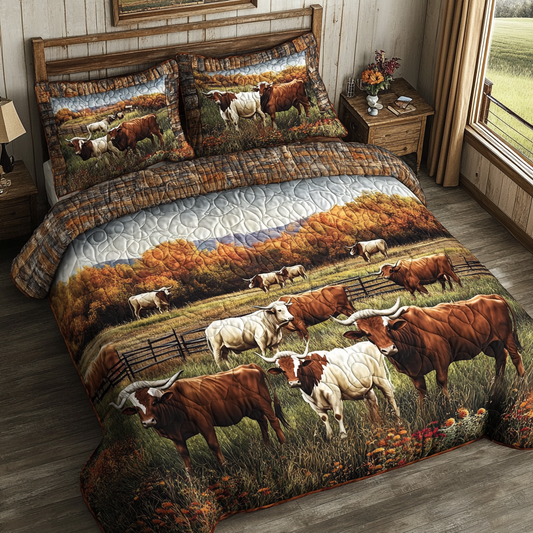 Prairie Pride 3-Piece Quilted Bedding Set NCU0DK7129
