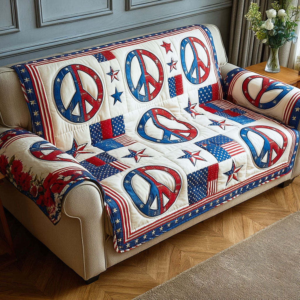 Prairie Pride Quilted Sofa Cover NCU0TD2253