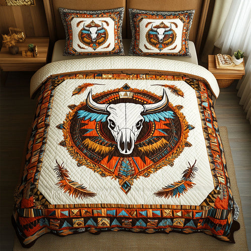 Prairie Sky 3-Piece Quilted Bedding Set NCU0PT2558