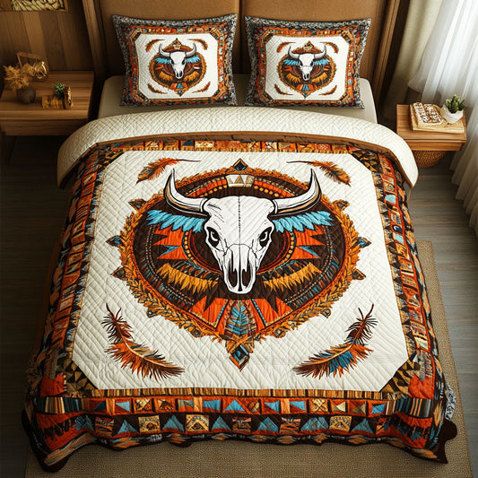Prairie Sky 3-Piece Quilted Bedding Set NCU0PT2558