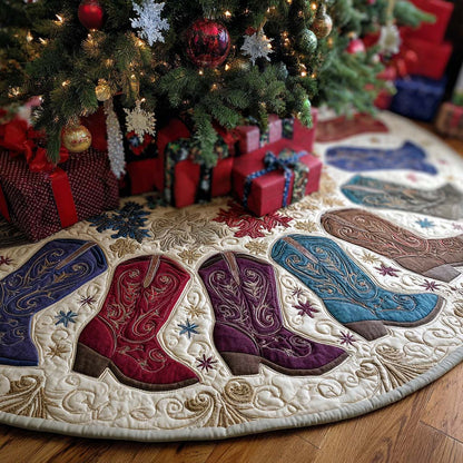 Prairie Soul Christmas Quilted Tree Skirt NCU0NT11212