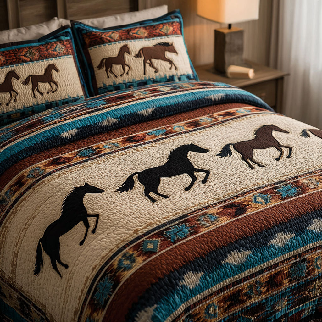 Prairie Spirit 3-Piece Quilted Bedding Set NCU0DK11915
