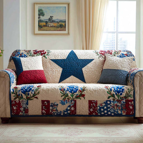 Prairie Star Quilted Sofa Cover NCU0XD2258