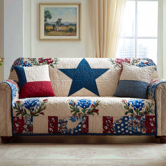 Prairie Star Quilted Sofa Cover NCU0XD2258