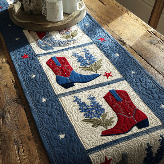 Prairie Stars Quilted Table Runner NCU0TV1455