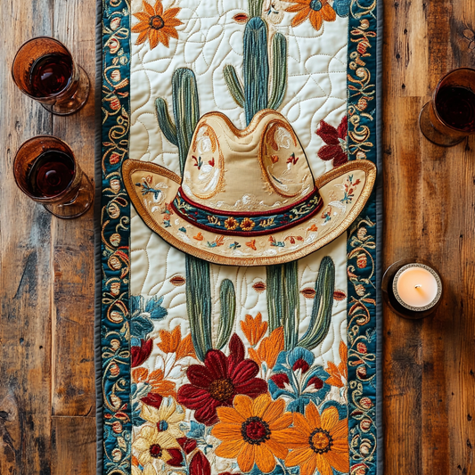 Prairie Style Quilted Table Runner NCU0VH5219