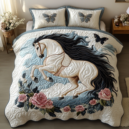 Prairie Whispers 3-Piece Quilted Bedding Set NCU0DV2544