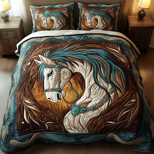 Prairie Wind 3-Piece Quilted Bedding Set NCU0VH1690