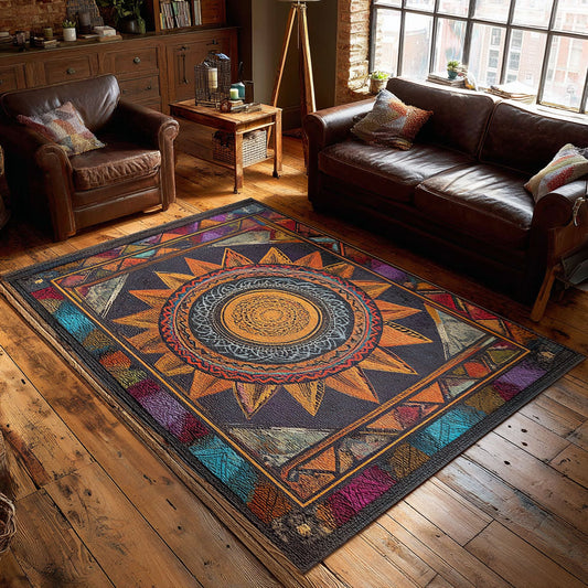 Prairie Wind Mandala Area Rug NCU0PT11608