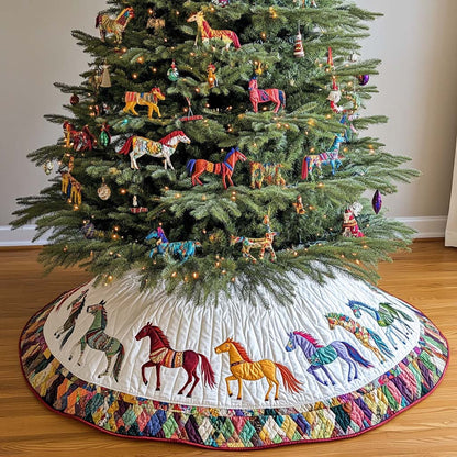 Prairie Winds Christmas Quilted Tree Skirt NCU0NT1799
