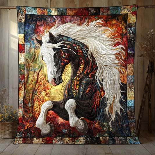 Prancing Shadows Quilted Blanket NCU0PT4368