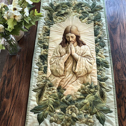 Prayerful Peace Quilted Table Runner NCU0NT8077