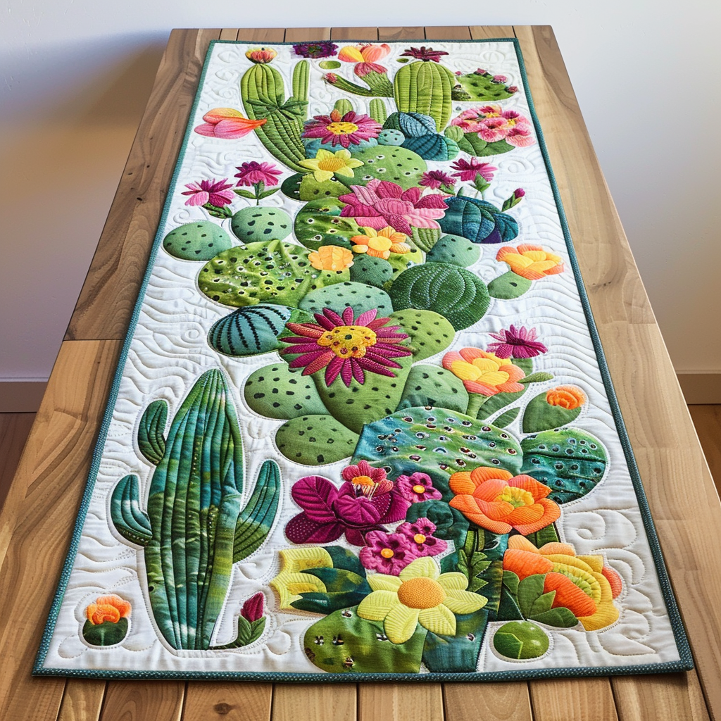 Prickly Paradise Quilted Table Runner NCU0TH464