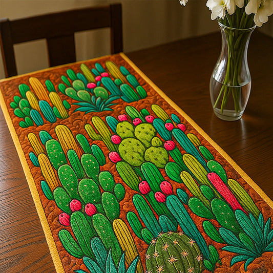 Prickly Beauty Quilted Table Runner NCU0NT5626