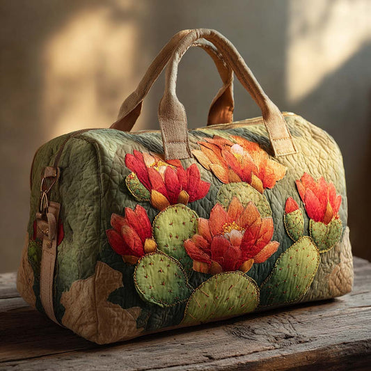 Prickly Bloom Quilted Duffle Bag NCU0XD410