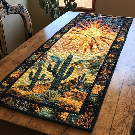 Prickly Charm Quilted Table Runner NCU0DK5196