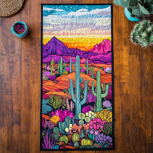 Prickly Grace Quilted Table Runner NCU0DK4504