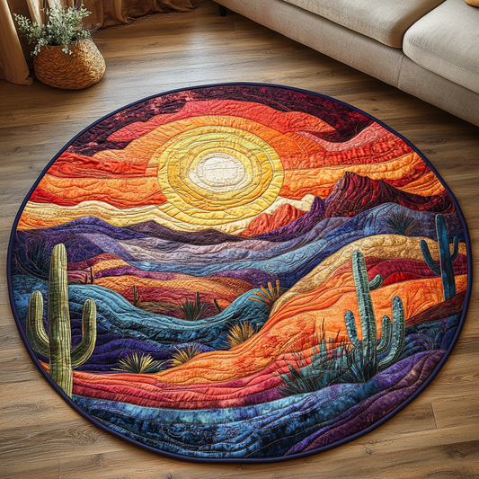 Prickly Paradise Quilted Round Mat NCU0DV3779
