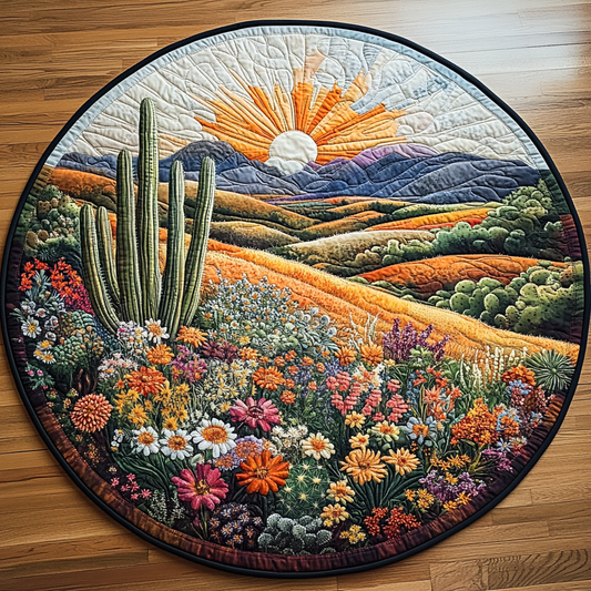 Prickly Perfection Quilted Round Mat NCU0DV5110
