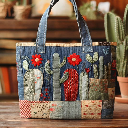 Prickly Poetry Quilted Tote Bag NCU0PT8460