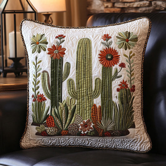 Prickly Shadows Quilted Pillow Case NCU0PT8876