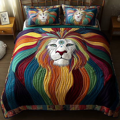 Pride Spirit 3-Piece Quilted Bedding Set NCU0DK4378