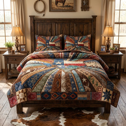 Pride of the Lone Star State 3-Piece Quilted Bedding Set NCU0PT11742